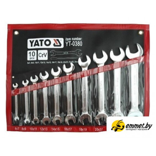 Набор ключей Yato YT-0380 10 предметов