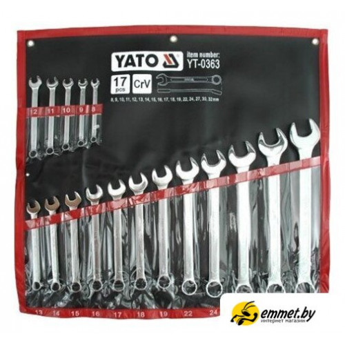 Набор ключей Yato YT-0363 17 предметов