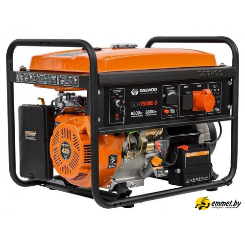 Бензиновый генератор Daewoo Power GDA 7500E-3