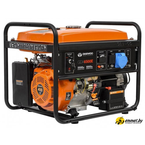 Бензиновый генератор Daewoo Power GDA 6500E