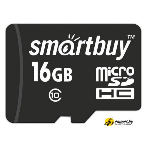 Карта памяти SmartBuy microSDHC SB16GBSDCL10-00LE 16GB