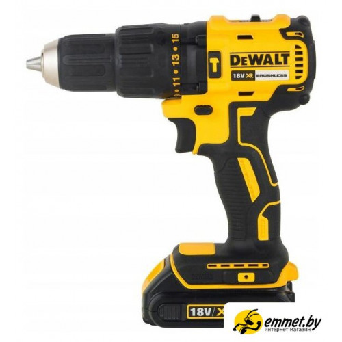 Ударная дрель-шуруповерт DeWalt DCD778D2T-QW (с 2-мя АКБ, кейс)