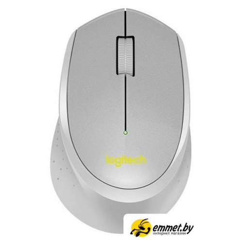 Мышь Logitech M330 Silent Plus (серый/желтый)