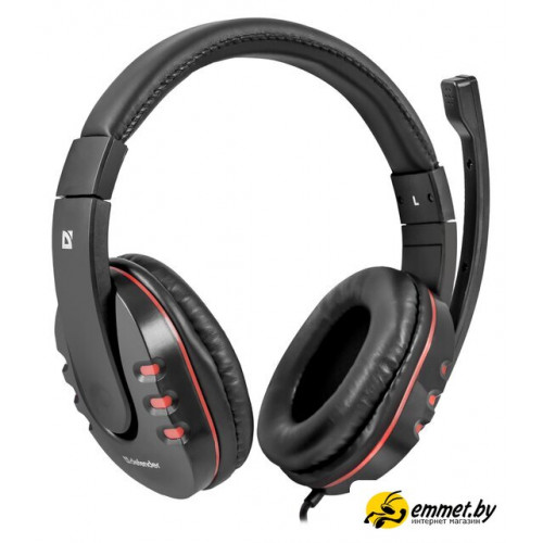 Наушники Defender Warhead G-160 (черный/красный)