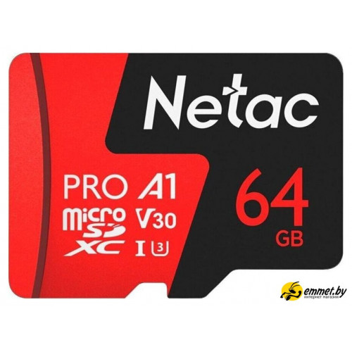 Карта памяти Netac P500 Extreme Pro 64GB NT02P500PRO-064G-S