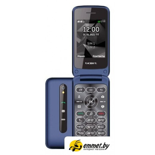 Кнопочный телефон TeXet TM-408 (синий)