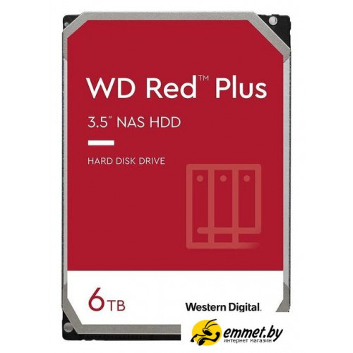 Жесткий диск WD Red Plus 6TB WD60EFZX