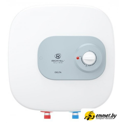 Накопительный электрический водонагреватель над мойкой Royal Clima Delta RWH-D15-FE