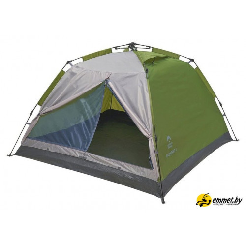 Треккинговая палатка Jungle Camp Easy Tent 3 (зеленый/серый)