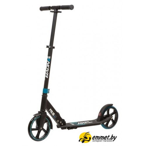 Двухколесный подростковый самокат Novatrack Polis 200 Pro'10 200.POLIS.BL21 (синий)