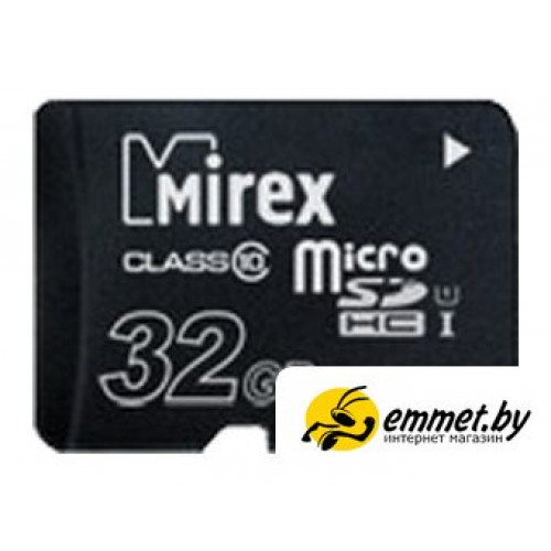 Карта памяти Mirex microSDHC UHS-I (Class 10) 32GB [13612-MCSUHS32]
