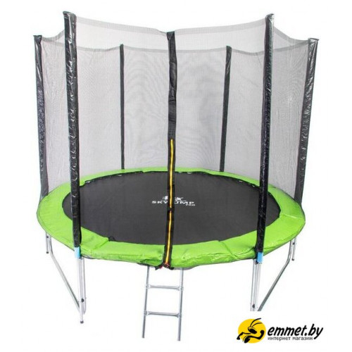 Батут Skyjump Pro 312 см - 10ft (с внешней сеткой и лестницей)