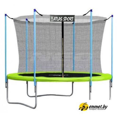 Батут Atlas Sport 183 см - 6ft (внутренняя сетка, зеленый)