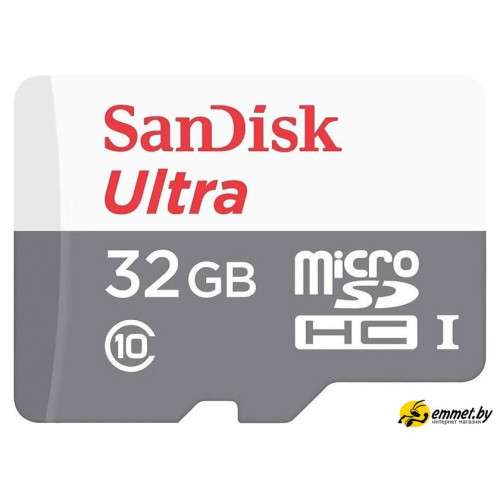Карта памяти SanDisk Ultra microSDHC SDSQUNR-032G-GN3MN 32GB