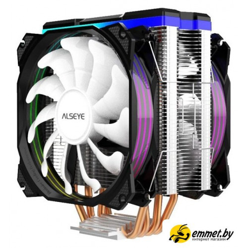 Кулер для процессора ALSEYE M120D (черный)