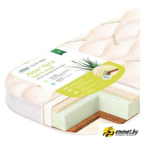 Матрас Плитекс Aloe vera Semi Oval 119x60 AB-20/2