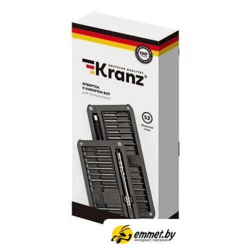 Набор отвертка с битами Kranz KR-12-4752 (30 предметов)