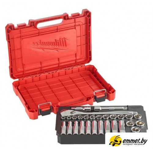 Набор трещотка с головками Milwaukee 4932471864 (28 предметов)