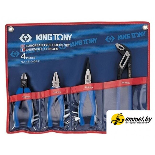 Набор пассатижей King Tony 42104GP01 (4 предмета)