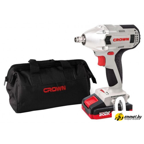 Гайковерт Crown CT22015HX-2 TB (с 2-мя АКБ, сумка)