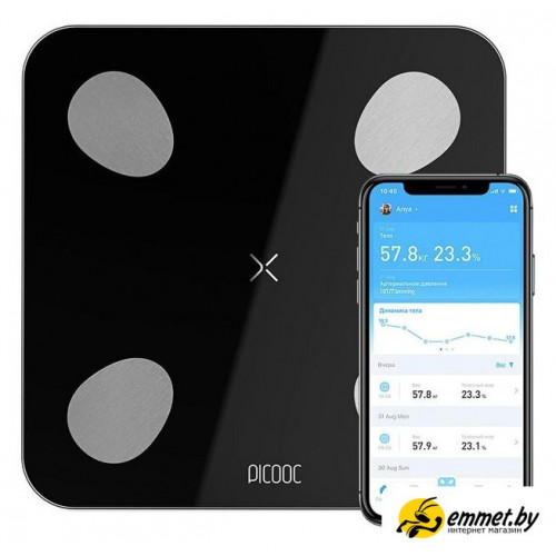 Умные напольные весы Picooc Mini Lite (черный)