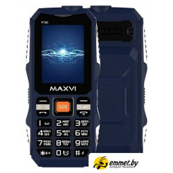 Кнопочный телефон Maxvi P100 (синий)