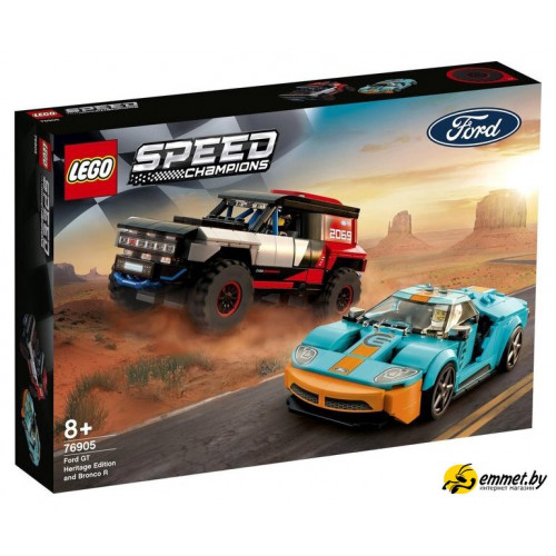 Конструктор LEGO Speed Champions 76905 Ford GT Heritage Edition and Bronco R