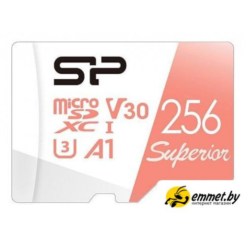 Карта памяти Silicon-Power Superior A1 microSDXC SP256GBSTXDV3V20 256GB