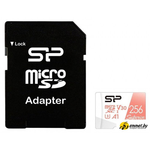 Карта памяти Silicon-Power Superior A1 microSDXC SP256GBSTXDV3V20SP 256GB