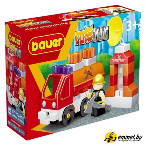 Конструктор Bauer Fireman 738 Пожарная машина с цистерной