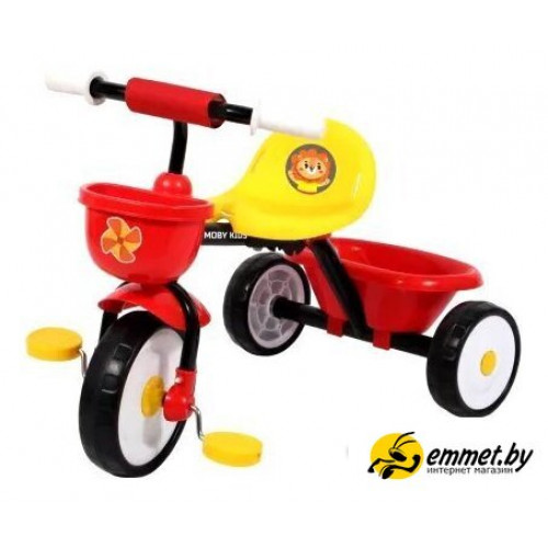 Детский велосипед Moby Kids Primo Львенок (красно-желтый)