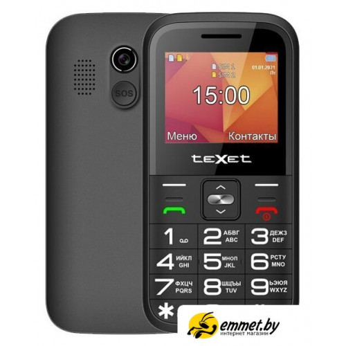 Кнопочный телефон TeXet TM-B418 (черный)