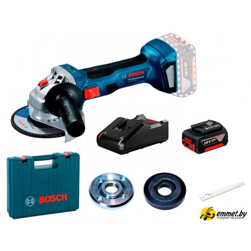 Угловая шлифмашина Bosch GWS 180-LI Professional 06019H9025 (с 1-им АКБ, кейс)