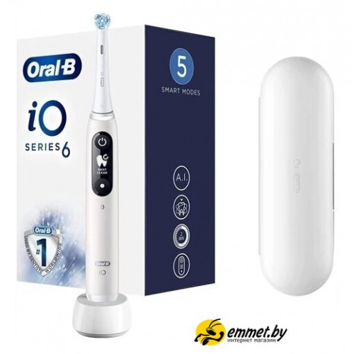 Электрическая зубная щетка Oral-B iO 6 (белый)
