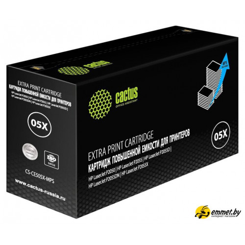 Картридж CACTUS CS-CE505X-MPS (аналог HP CE505X)