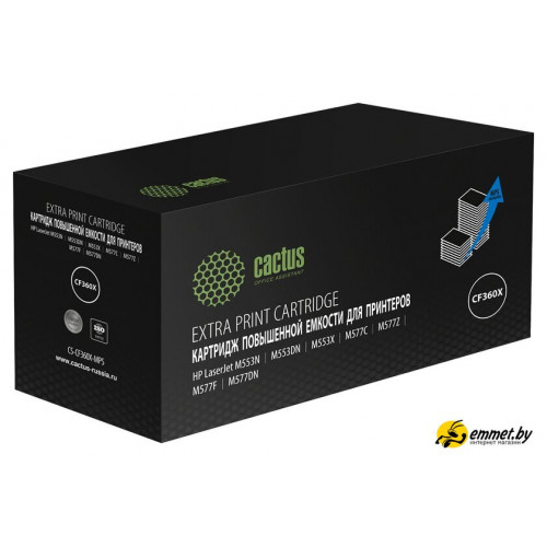 Картридж CACTUS CS-CF360X-MPS (аналог HP CF360X)