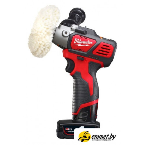 Полировальная машина Milwaukee M12 BPS-421X 4933447799 (с 2-мя АКБ, кейс)
