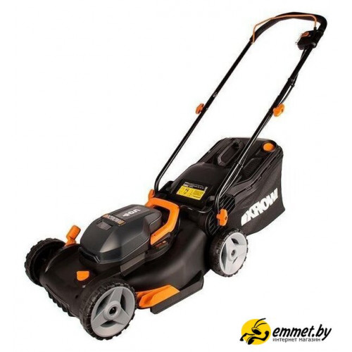 Газонокосилка Worx WG743E (с 2-мя АКБ)