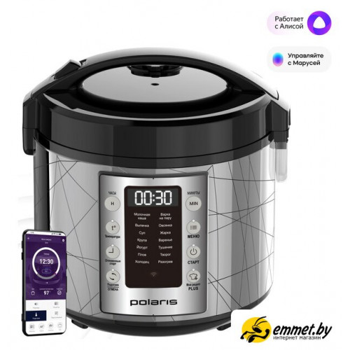 Мультиварка Polaris PMC 5020 Wi-Fi IQ Home (серебристый)