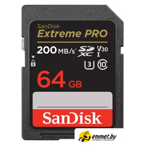 Карта памяти SanDisk Extreme PRO SDXC SDSDXXU-064G-GN4IN 64GB