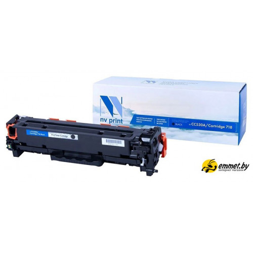 Картридж NV Print NV-CC530A/718Bk (аналог HP CC530A, Canon 718)