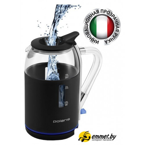 Электрический чайник Polaris PWK 1563CGL Water Way Pro (черный)