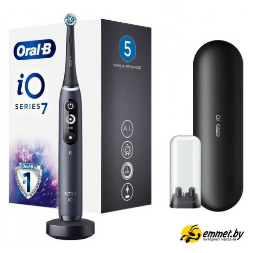 Электрическая зубная щетка Oral-B iO 7 (черный)