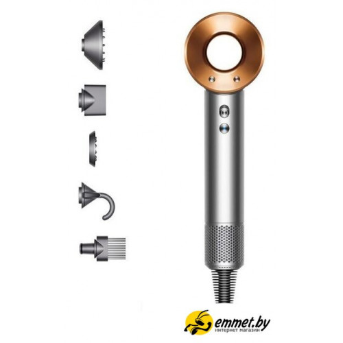 Фен Dyson HD07 Supersonic (евровилка, никель/медный)