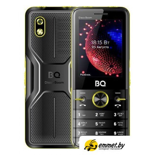 Кнопочный телефон BQ BQ-2842 Disco Boom (желтый)