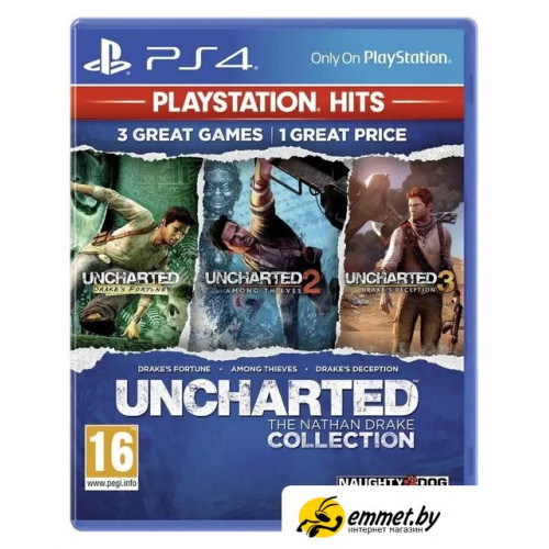 Игры для приставок PlayStation 4 Uncharted: Натан Дрейк. Kоллекция (без русской озвучки, английские субтитры)