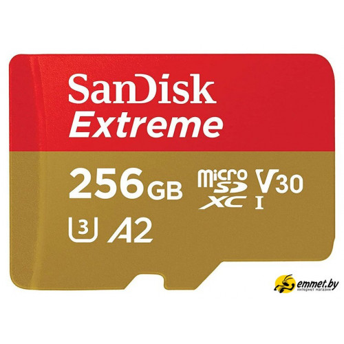 Карта памяти SanDisk Extreme microSDXC SDSQXAV-256G-GN6MN 256GB