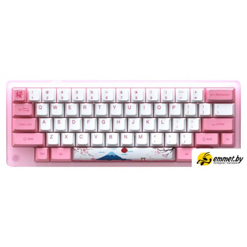 Клавиатура Akko ACR 59 Acrylic Tokyo (Akko CS Jelly Pink)