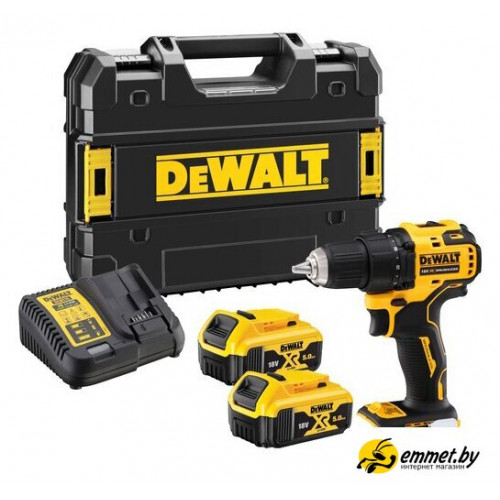 Дрель-шуруповерт DeWalt DCD708P2T (с 2-мя АКБ 5 Ah, кейс)