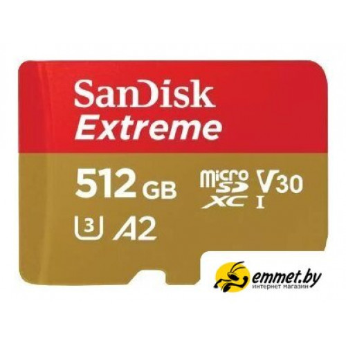 Карта памяти SanDisk Extreme SDSQXAV-512G-GN6MA microSDXC 512GB